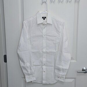 Express Slim Button Down Shirt - Men's XS - White